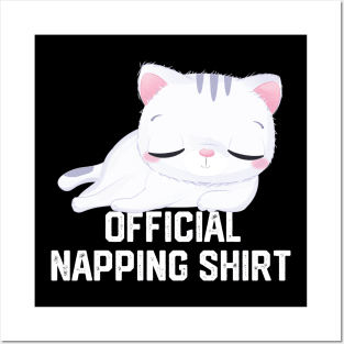 official napping shirt Posters and Art